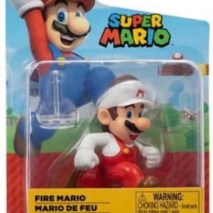 SUPER MARIO Action Figure 2.5 Inch Fire Mario Collectible Toy