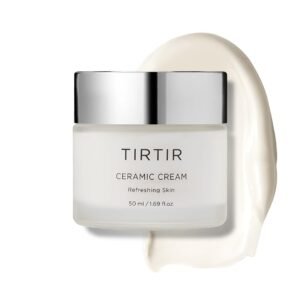 TIRTIR Natural Ceramide Cream | Deep moisturizer for Glass Skin, Polyglutamic acid, Centella Asiatica Extract, Skin barrier, Lightweight, Mild, Nature derived ingredients, Dry skin, Korean skincare
